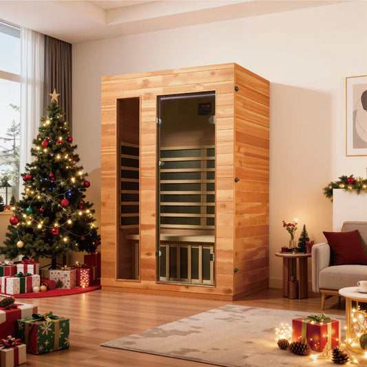 Soothyla Grand Hemlock Sanctuary | 2-Person Far Infrared Home Sauna | Bluetooth | Canada Hemlock