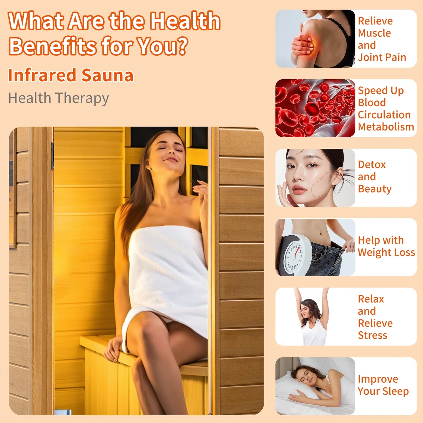 The Soothyla Classic Cedar Sanctuary is a 1-person low EMF far infrared home sauna crafted from Canada Hemlock wood. Deep heat therapy at home. Free US shipping. 30-day guarantee.