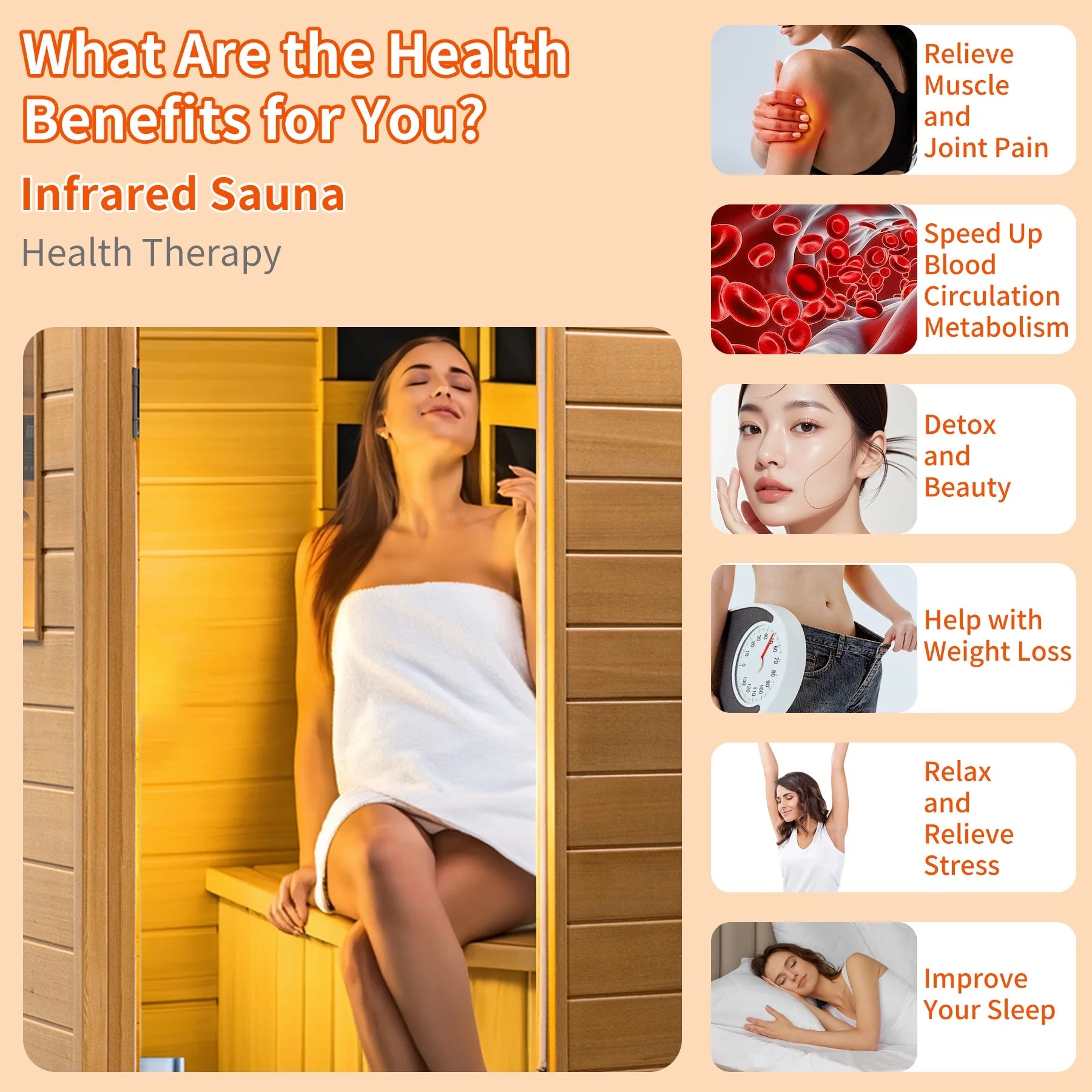 The Soothyla Classic Cedar Sanctuary is a 1-person low EMF far infrared home sauna crafted from Canada Hemlock wood. Deep heat therapy at home. Free US shipping. 30-day guarantee.