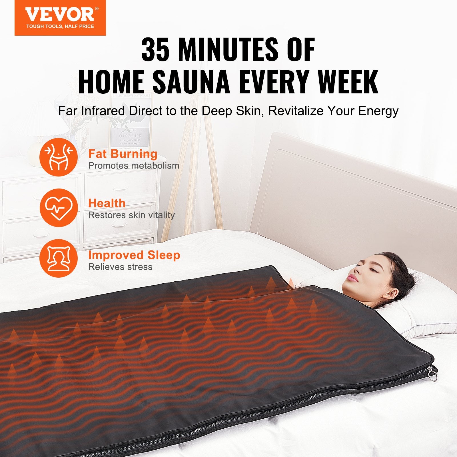 The Soothyla Sanctuary Blanket brings the power of far infrared therapy to your daily routine — no cabin, no installation, no commitment. Simply wrap yourself in deep, penetrating heat and let 30 minutes transform how you feel.
