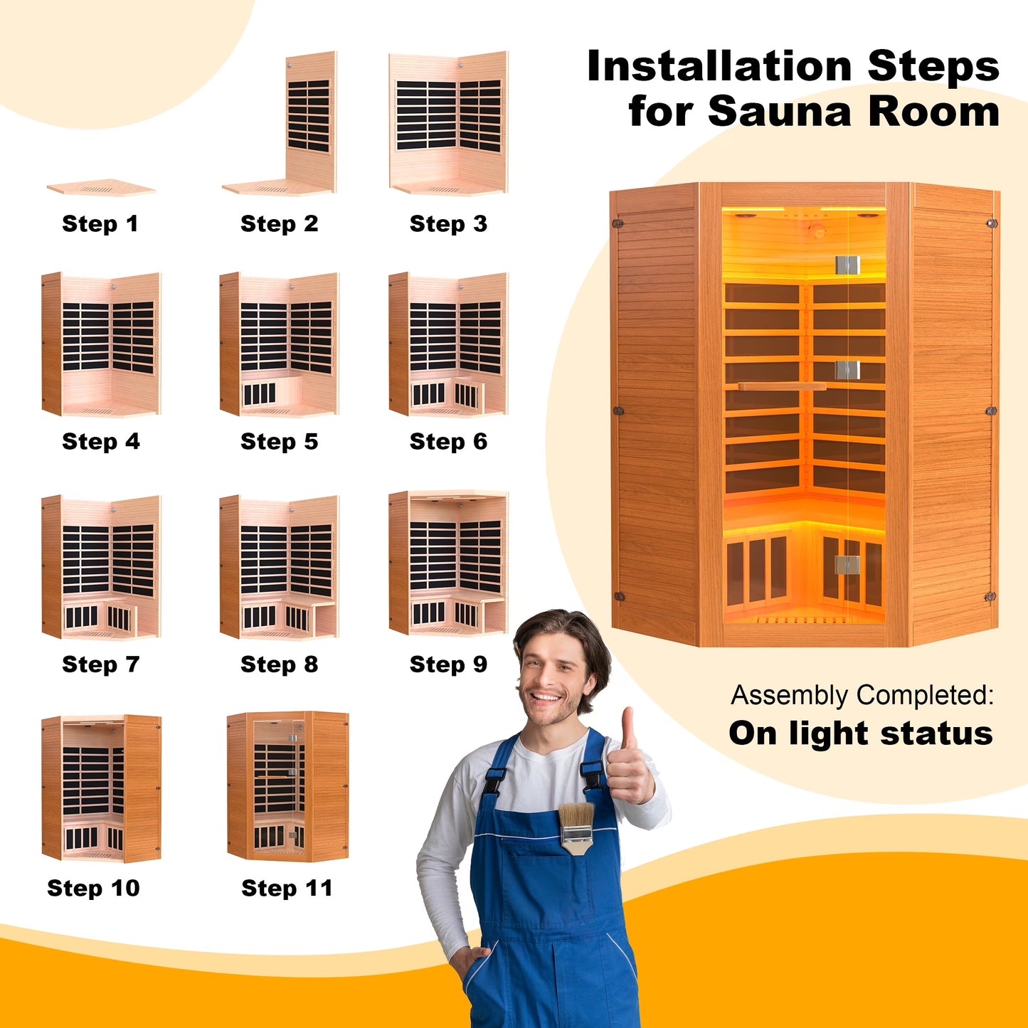 The Soothyla Grand Retreat Sanctuary — 2-3 person far infrared sauna with 7 heating panels, 2100W, Bluetooth speakers, tablet holder, cup holders & 7-color LED. Free US shipping. 30-day guarantee.
