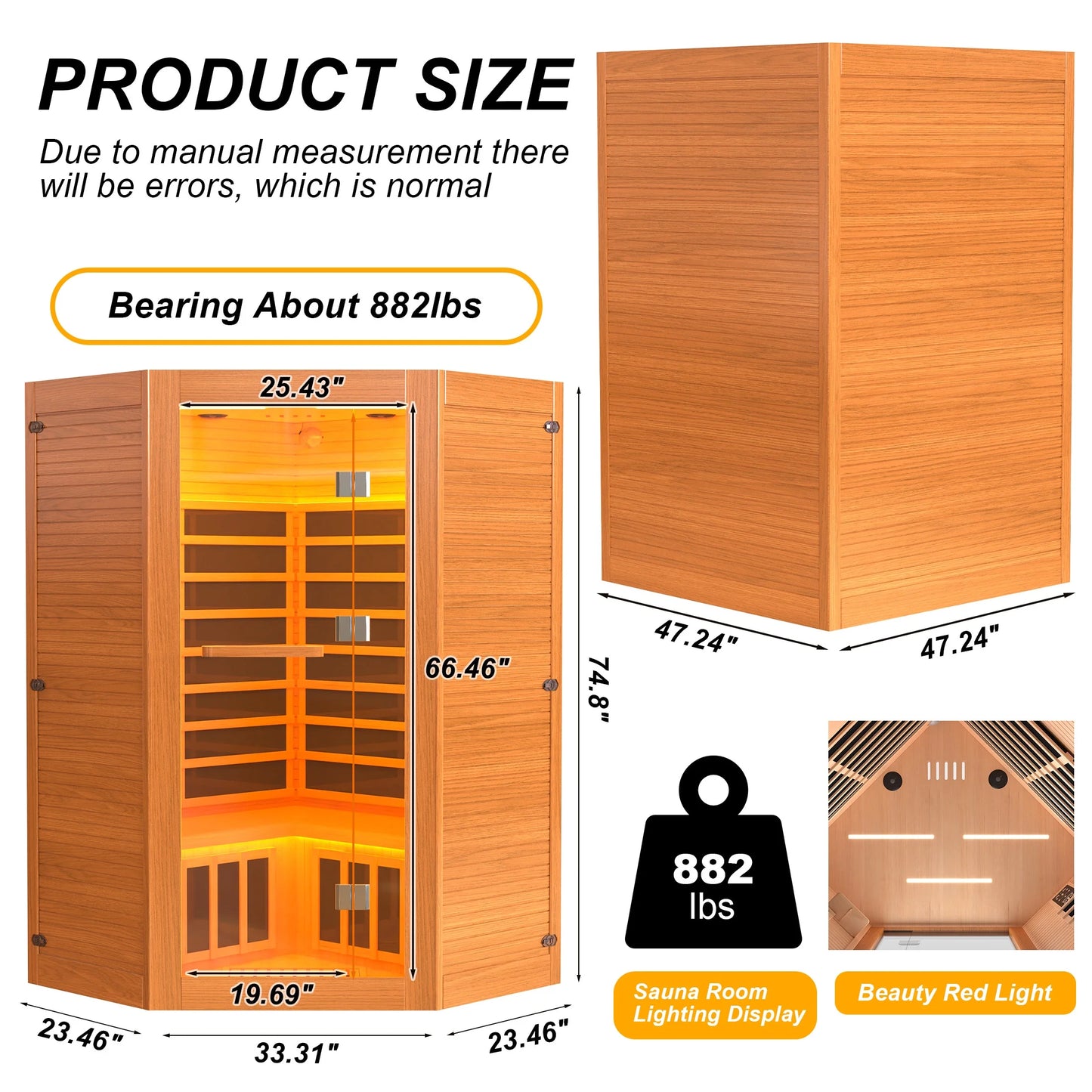 The Soothyla Grand Retreat Sanctuary — 2-3 person far infrared sauna with 7 heating panels, 2100W, Bluetooth speakers, tablet holder, cup holders & 7-color LED. Free US shipping. 30-day guarantee.
