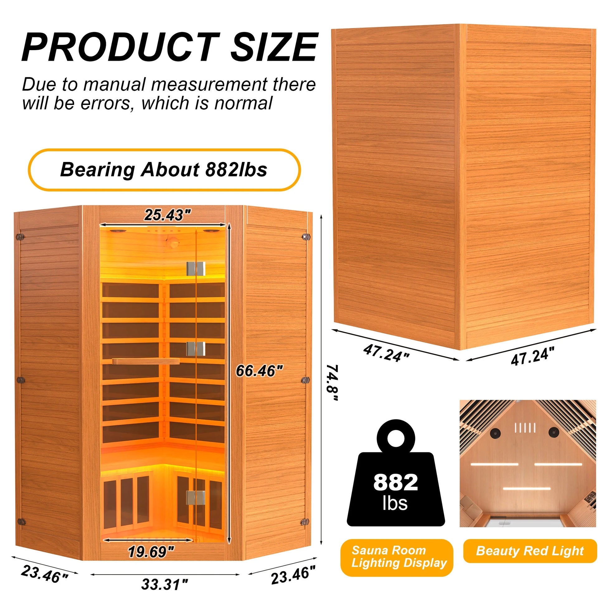 The Soothyla Grand Retreat Sanctuary — 2-3 person far infrared sauna with 7 heating panels, 2100W, Bluetooth speakers, tablet holder, cup holders & 7-color LED. Free US shipping. 30-day guarantee.
